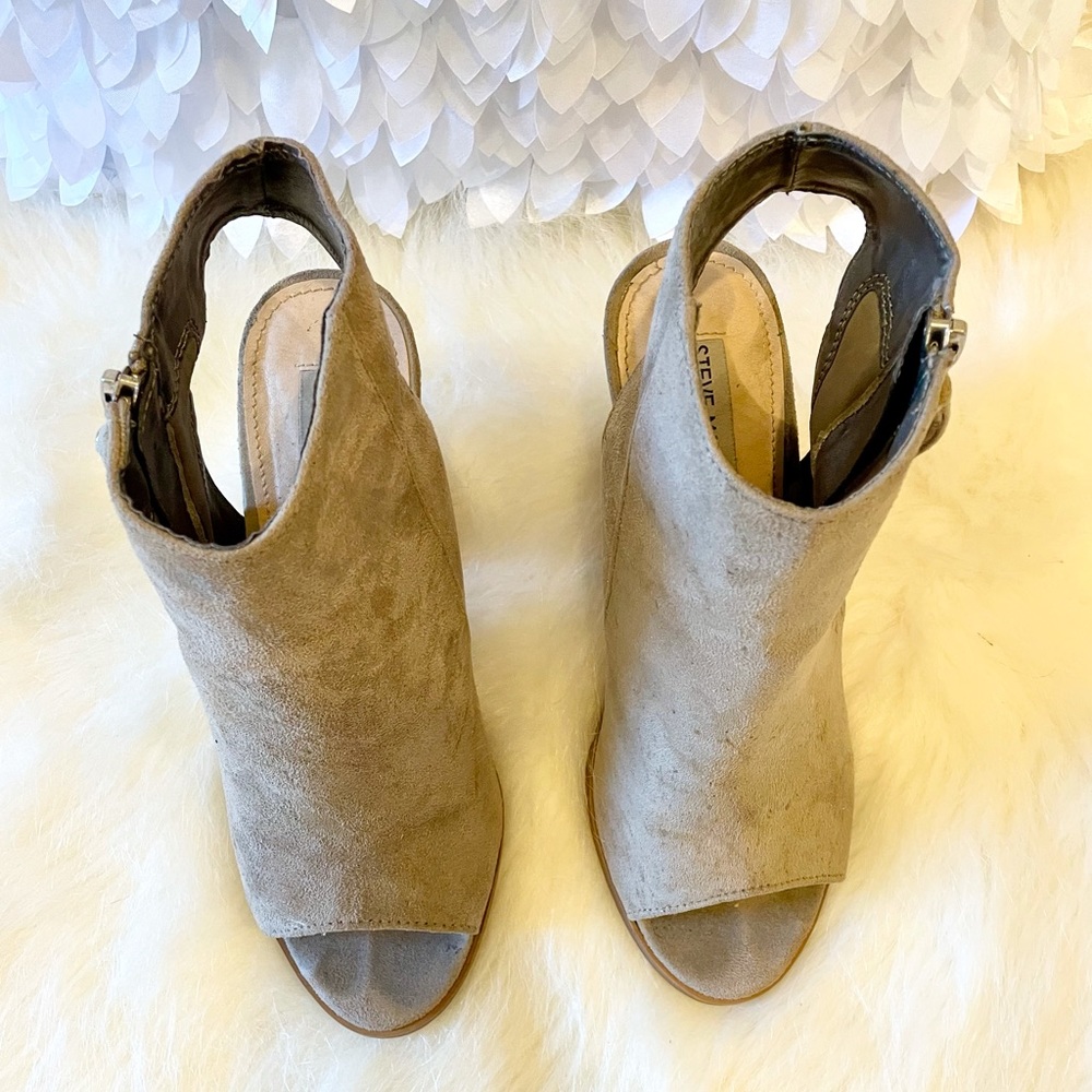 Steven Madden Tan Heeled Ankle Bootie 7.5 - Picture 3 of 6